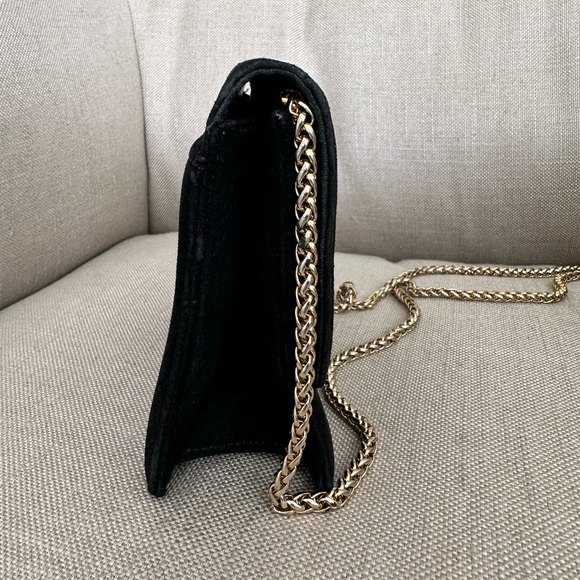 Leather Suede Talbots Evening Bag - Picture 3 of 5